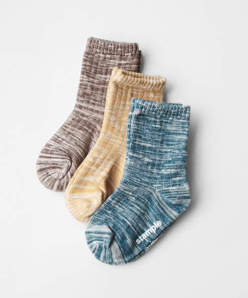 stample(スタンプル)の「3P マーブル クルーソックス(ソックス/靴下・キッズ・A/B/C・LL/SS/S/M/L)」の3枚目の写真