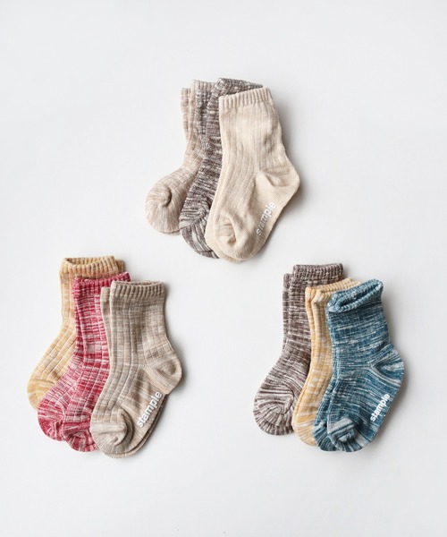 stample(スタンプル)の「3P マーブル クルーソックス(ソックス/靴下・キッズ・A/B/C・LL/SS/S/M/L)」の5枚目の写真