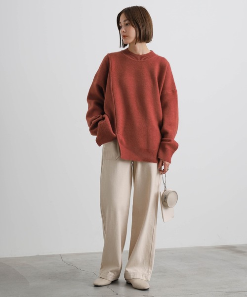 2022 AW フロントデザインニット（ニット/セーター）｜select