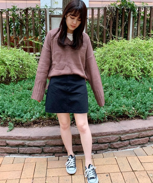 apres jour(アプレジュール)の「Vネックニット【ZOZOTOWN限定アイテム】(ニット/セーター・レディース・ダークブラウン/ベージュ/モカ/ライトベージュ・フリー)」の14枚目の写真