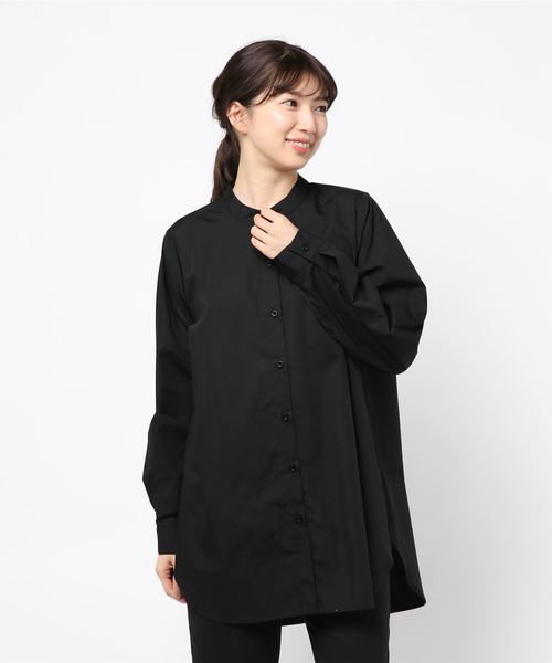 archives(アルシーヴ)の「シャツチュニック(シャツ/ブラウス・レディース・オフホワイト/ブラック/ベージュ・MEDIUM)」の2枚目の写真