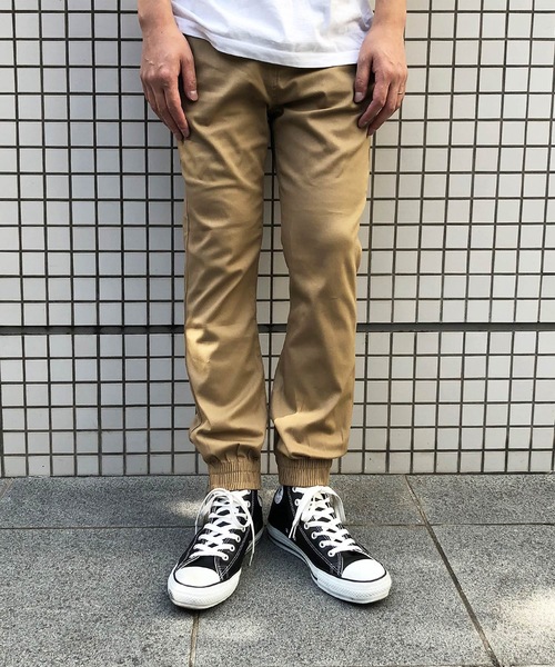 COMMON WARE(コモンウェアー)の「COMMONWARE:STRETCH JOGGER PANTS ストレッチ ジョガー パンツ(その他パンツ・メンズ・ブラック/ベージュ/カーキ/ネイビー/ホワイト・M/L/XL)」の4枚目の写真