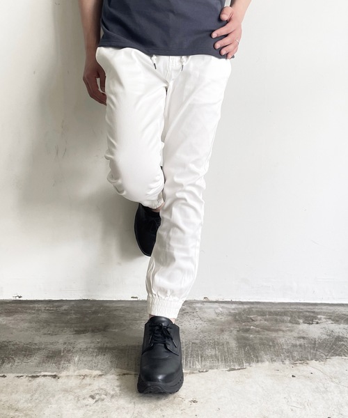 COMMON WARE(コモンウェアー)の「COMMONWARE:STRETCH JOGGER PANTS ストレッチ ジョガー パンツ(その他パンツ・メンズ・ブラック/ベージュ/カーキ/ネイビー/ホワイト・M/L/XL)」の6枚目の写真