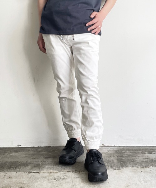 COMMON WARE(コモンウェアー)の「COMMONWARE:STRETCH JOGGER PANTS ストレッチ ジョガー パンツ(その他パンツ・メンズ・ブラック/ベージュ/カーキ/ネイビー/ホワイト・M/L/XL)」の7枚目の写真