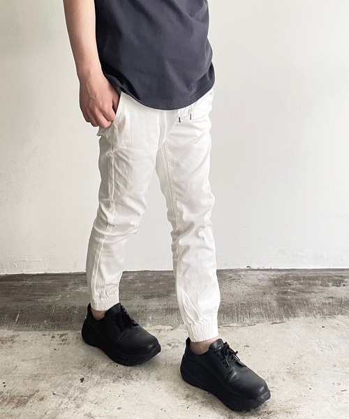 COMMON WARE(コモンウェアー)の「COMMONWARE:STRETCH JOGGER PANTS ストレッチ ジョガー パンツ(その他パンツ・メンズ・ブラック/ベージュ/カーキ/ネイビー/ホワイト・M/L/XL)」の10枚目の写真