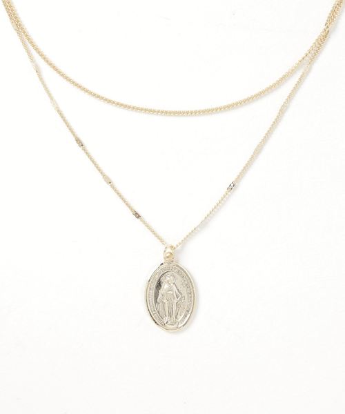 CLEA(クレア)の「Maria コイン チェーン レイヤード ネックレス(ネックレス・レディース・シルバー/ゴールド・FREE)」の5枚目の写真