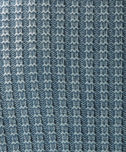 BAYFLOW（ベイフロー）の「コットンフェイドワッフルプルオーバー（ニット/セーター・メンズ・ベージュ/ライトグリーン/ブルー/ピンク・SMALL/MEDIUM/LARGE）」の18枚目の写真