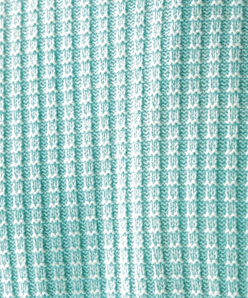 BAYFLOW（ベイフロー）の「コットンフェイドワッフルプルオーバー（ニット/セーター・メンズ・ベージュ/ライトグリーン/ブルー/ピンク・SMALL/MEDIUM/LARGE）」の20枚目の写真