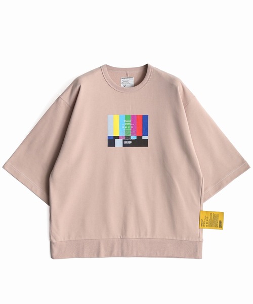 SHAREEF（シャリーフ）の「”TEST PATTERN" S/S BIG T（Tシャツ/カットソー・メンズ・トップグレー/ダークグリーン/ベージュ/ブラック・3/1/2）」の4枚目の写真
