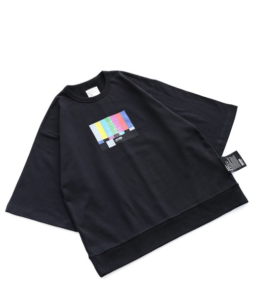 SHAREEF（シャリーフ）の「”TEST PATTERN" S/S BIG T（Tシャツ/カットソー・メンズ・トップグレー/ダークグリーン/ベージュ/ブラック・3/1/2）」の6枚目の写真