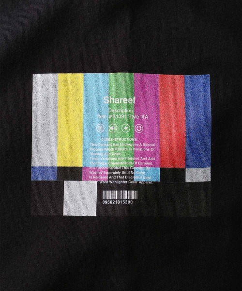 SHAREEF（シャリーフ）の「”TEST PATTERN" S/S BIG T（Tシャツ/カットソー・メンズ・トップグレー/ダークグリーン/ベージュ/ブラック・3/1/2）」の9枚目の写真