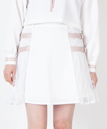 WEGO/【セットアップ対応商品】レースプリーツベルトスカート