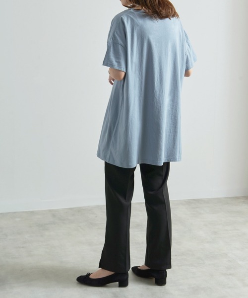 Fizz(フィズ)の「【Fizz/フィズ】 ビッグシルエットTシャツ(Tシャツ/カットソー・レディース・ブラック/ネイビー/グレー/オフホワイト/ラベンダー/ブルー/カーキ・M/L/XL)」の15枚目の写真