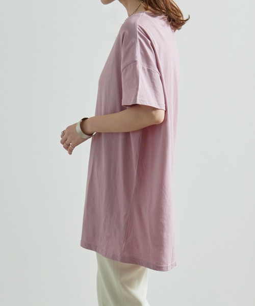Fizz(フィズ)の「【Fizz/フィズ】 ビッグシルエットTシャツ(Tシャツ/カットソー・レディース・ブラック/ネイビー/グレー/オフホワイト/ラベンダー/ブルー/カーキ・M/L/XL)」の18枚目の写真