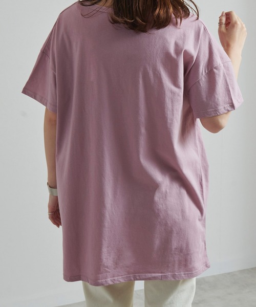 Fizz(フィズ)の「【Fizz/フィズ】 ビッグシルエットTシャツ(Tシャツ/カットソー・レディース・ブラック/ネイビー/グレー/オフホワイト/ラベンダー/ブルー/カーキ・M/L/XL)」の17枚目の写真