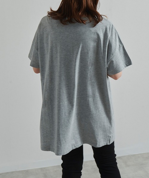 Fizz(フィズ)の「【Fizz/フィズ】 ビッグシルエットTシャツ(Tシャツ/カットソー・レディース・ブラック/ネイビー/グレー/オフホワイト/ラベンダー/ブルー/カーキ・M/L/XL)」の19枚目の写真