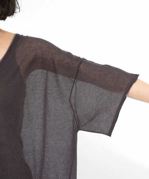 LAKOLE（ラコレ）の「14GリネンMIXボクシーワンピース / LAKOLE（ワンピース・レディース・ベージュ/スモーク/オレンジ・SMALL/MEDIUM）」の21枚目の写真