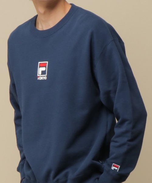 FILA(フィラ)の「FILA ヘリテージ TOKYOトレーナー(スウェット・メンズ・ホワイト/ブラック/ネイビー/レッド・M/L/XL)」の3枚目の写真