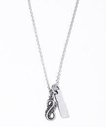 【NEW BROWN】circle feather necklace / サークル フェザー ネックレス　HVYK0160