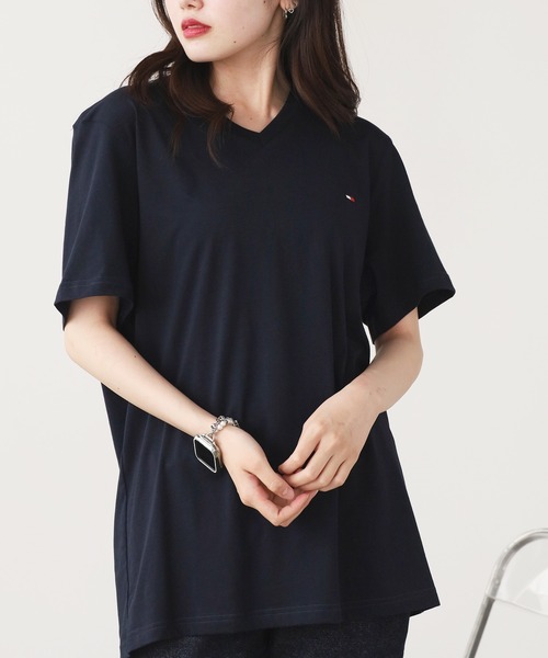 TOMMY HILFIGER(トミーヒルフィガー)の「Tommy Hilfiger/トミーヒルフィガー VネックTシャツ 半袖Tシャツ メンズ 秋物 秋服 2026年秋冬(Tシャツ/カットソー・メンズ・ブラック/ホワイト/ネイビー・M/L/XL/S)」の15枚目の写真