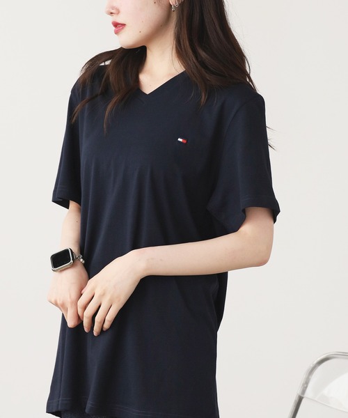TOMMY HILFIGER(トミーヒルフィガー)の「Tommy Hilfiger/トミーヒルフィガー VネックTシャツ 半袖Tシャツ メンズ 秋物 秋服 2026年秋冬(Tシャツ/カットソー・メンズ・ブラック/ホワイト/ネイビー・M/L/XL/S)」の16枚目の写真