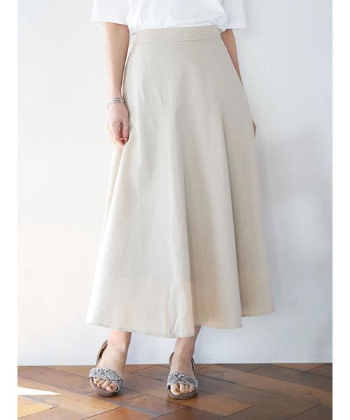 AMERICAN HOLIC（アメリカンホリック）の「テンセルレーヨンスカート　＊〇（スカート・レディース・カーキ/ベージュ/ネイビー・M/L）」の20枚目の写真