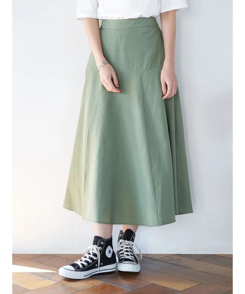 AMERICAN HOLIC（アメリカンホリック）の「テンセルレーヨンスカート　＊〇（スカート・レディース・カーキ/ベージュ/ネイビー・M/L）」の18枚目の写真