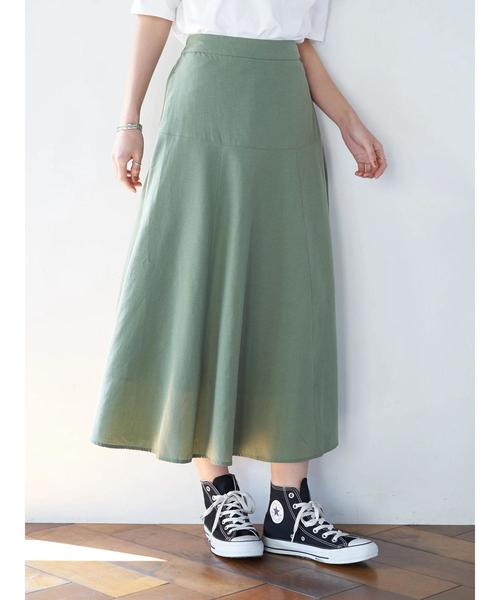 AMERICAN HOLIC（アメリカンホリック）の「テンセルレーヨンスカート　＊〇（スカート・レディース・カーキ/ベージュ/ネイビー・M/L）」の17枚目の写真