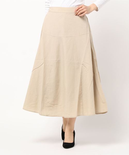 AMERICAN HOLIC（アメリカンホリック）の「テンセルレーヨンスカート　＊〇（スカート・レディース・カーキ/ベージュ/ネイビー・M/L）」の6枚目の写真