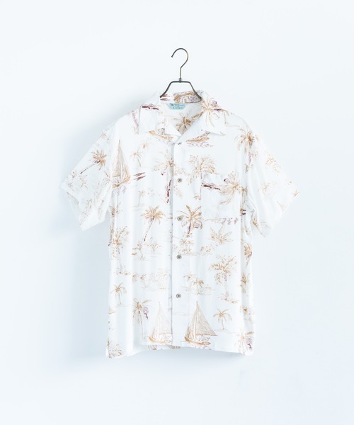 Ressaca(レサーカ)の「オーバーサイズ アロハシャツ 総柄開襟シャツ(シャツ/ブラウス・メンズ・ホワイト/ブラック/ホワイト系その他/その他/ピンク/グリーン/ブルー系その他/ブルー系その他2/ホワイト系その他2/ブルー系その他3/ブラック系その他/ブラック系その他2/ネイビー/ブラック系その他3・M/L/XL)」の3枚目の写真