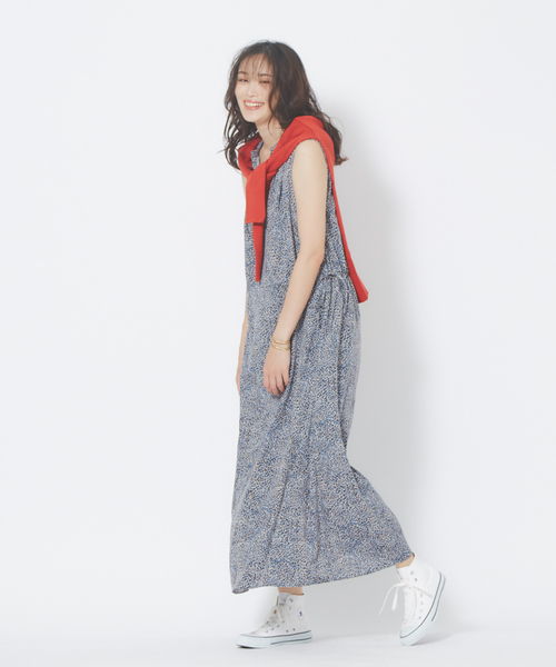 qualite（カリテ）の「ペイント柄2WAYワンピース（ワンピース・レディース・ベージュ/ブルー/ブラック・フリー）」の14枚目の写真