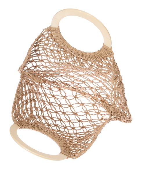 fifth（フィフス）の「ウッドハンドルフィッシュネットバッグ（ハンドバッグ・レディース・ベージュ/アイボリー・FREE）」の12枚目の写真