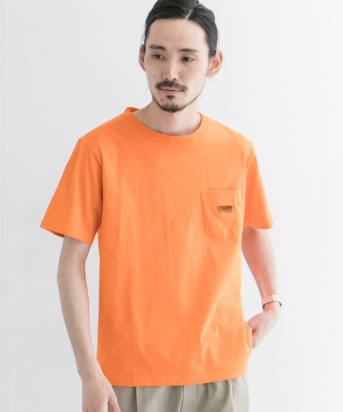 UNIVERSAL OVERALL(ユニバーサルオーバーオール)の「『別注』UNIVERSAL OVERALL×URBAN RESEARCH エンブロイダリーTシャツ(Tシャツ/カットソー・メンズ・ホワイト/ベージュ/オレンジ/ミント・SMALL/MEDIUM/LARGE)」の6枚目の写真