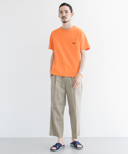 UNIVERSAL OVERALL(ユニバーサルオーバーオール)の「『別注』UNIVERSAL OVERALL×URBAN RESEARCH エンブロイダリーTシャツ(Tシャツ/カットソー・メンズ・ホワイト/ベージュ/オレンジ/ミント・SMALL/MEDIUM/LARGE)」の7枚目の写真