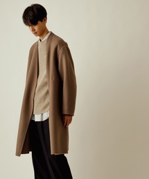 ADAM ET ROPE' | 【BISHU FABRIC】S120 ノーカラーコート(その他アウター)