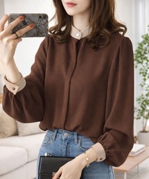 Amulet（アミュレット）の「【お気に入り3.5万人突破】デイリーにオンオフ着回せる◎　シフォンブラウス（シャツ/ブラウス）」