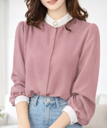 Amulet（アミュレット）の「【お気に入り3.5万人突破】デイリーにオンオフ着回せる◎　シフォンブラウス（シャツ/ブラウス）」