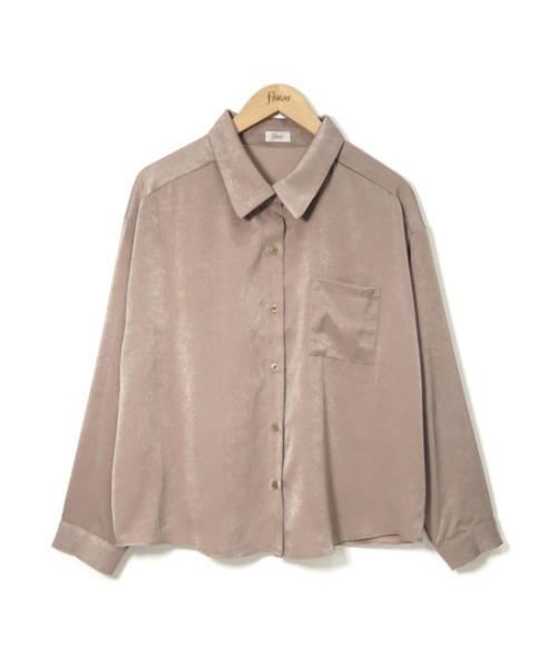 flower（フラワー）の「オータムルーズシャツ（シャツ/ブラウス・レディース・ベージュ/ピンク・FREE）」の14枚目の写真