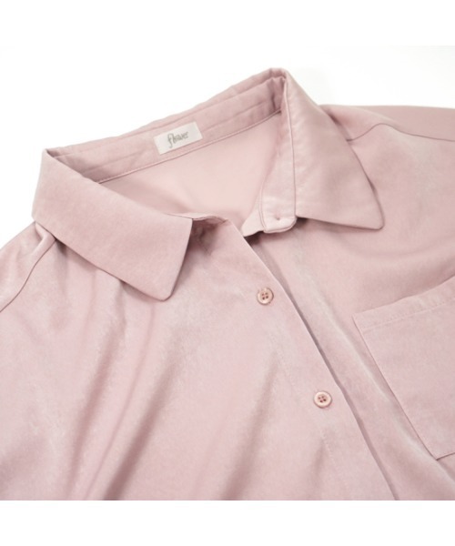 flower（フラワー）の「オータムルーズシャツ（シャツ/ブラウス・レディース・ベージュ/ピンク・FREE）」の21枚目の写真