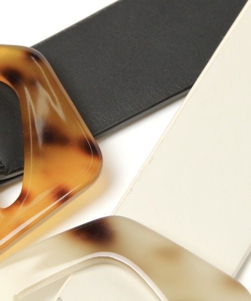 PAGEBOY（ページボーイ）の「マーブルバックルベルト（ベルト・レディース・ブラック/オフホワイト・FREE）」の8枚目の写真