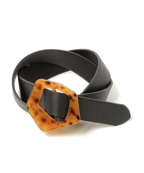 PAGEBOY（ページボーイ）の「マーブルバックルベルト（ベルト・レディース・ブラック/オフホワイト・FREE）」の11枚目の写真