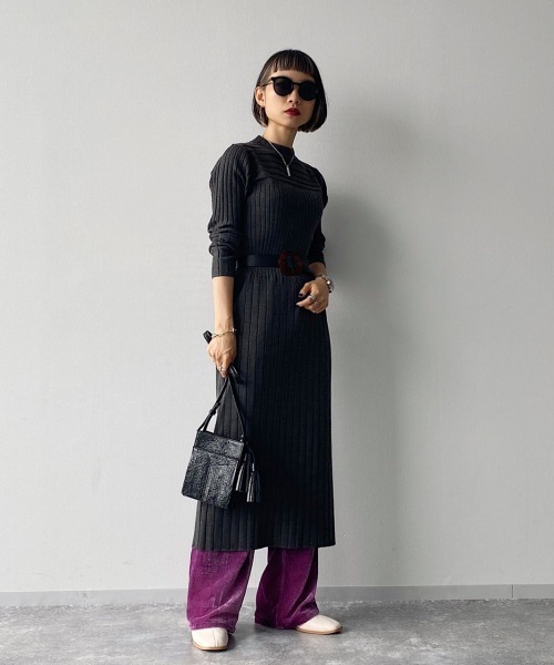 PAGEBOY（ページボーイ）の「マーブルバックルベルト（ベルト・レディース・ブラック/オフホワイト・FREE）」の12枚目の写真