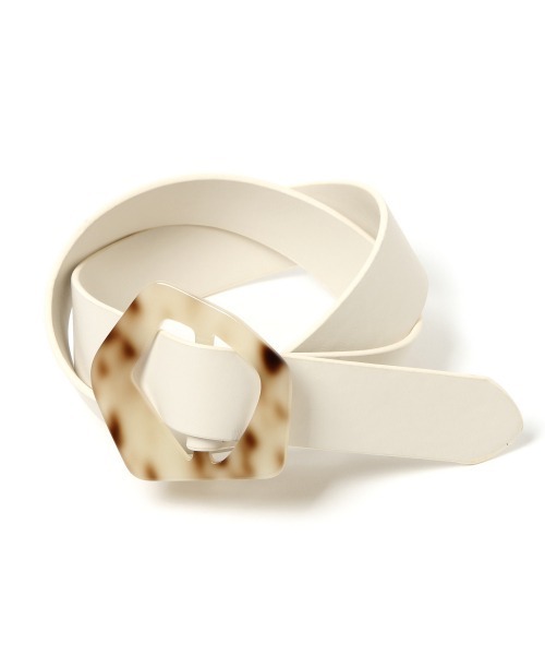 PAGEBOY（ページボーイ）の「マーブルバックルベルト（ベルト・レディース・ブラック/オフホワイト・FREE）」の10枚目の写真