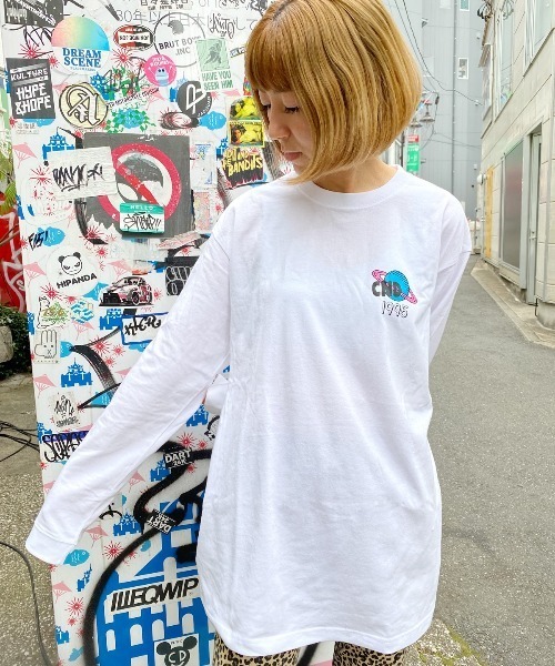 Candy Stripper（キャンディストリッパー）の「SPACE CLUB L/S Tシャツ（Tシャツ/カットソー・レディース・ブラック/パープル/オフホワイト・2）」の13枚目の写真