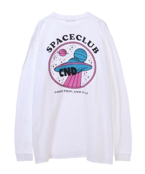 Candy Stripper（キャンディストリッパー）の「SPACE CLUB L/S Tシャツ（Tシャツ/カットソー・レディース・ブラック/パープル/オフホワイト・2）」の16枚目の写真