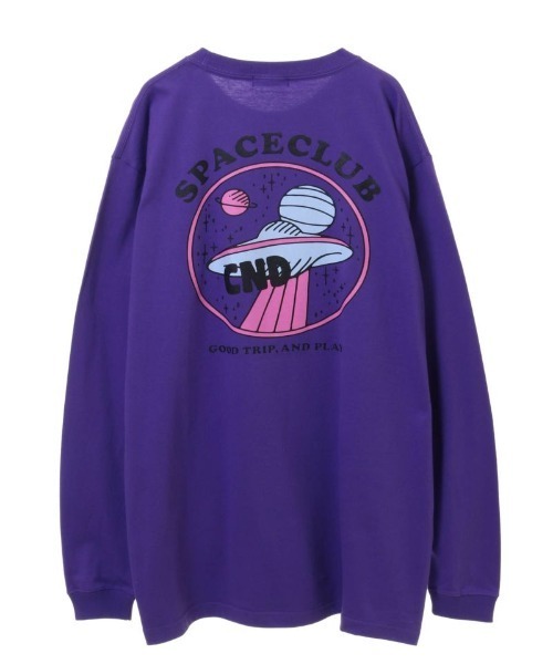 Candy Stripper（キャンディストリッパー）の「SPACE CLUB L/S Tシャツ（Tシャツ/カットソー・レディース・ブラック/パープル/オフホワイト・2）」の18枚目の写真