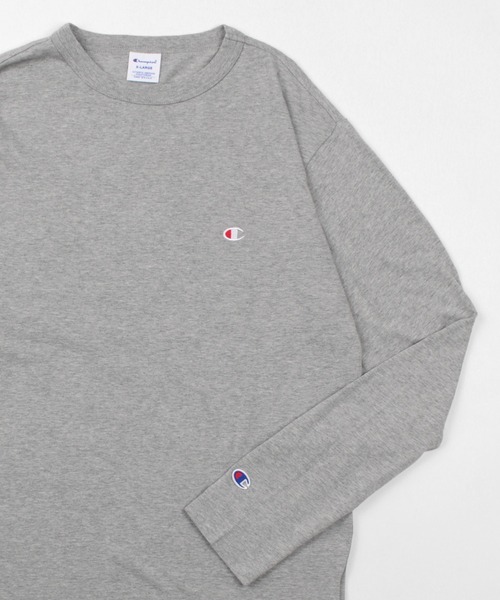 セール Champion チャンピオン Long Sleeve T ワンポイント 無地 ロンt 長袖tシャツ T シャツ カットソー Champion チャンピオン のファッション通販 Zozotown