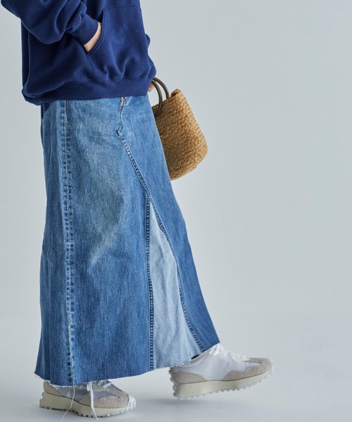 セール Re リメイクロングデニムスカート デニムスカート Angie アンジー のファッション通販 Zozotown