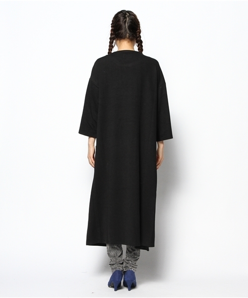 mystic（ミスティック）の「カットロングジャケット（Tシャツ/カットソー・レディース・ブラック/チャコールグレー/キャメル・ﾌﾘ-）」の7枚目の写真