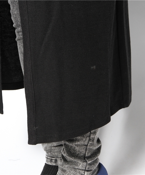 mystic（ミスティック）の「カットロングジャケット（Tシャツ/カットソー・レディース・ブラック/チャコールグレー/キャメル・ﾌﾘ-）」の12枚目の写真